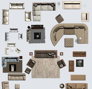 家具平面彩图图片