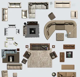 家具平面彩图图片