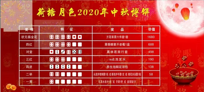 中秋博饼图片cdr矢量模版下载