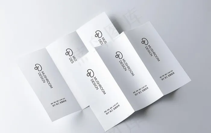 三折页样机图片psd模版下载