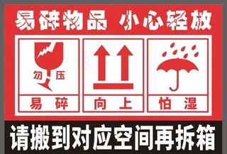易碎物品 小心轻放图片