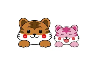 卡通小老虎图片