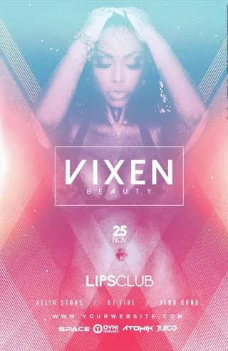 炫彩性感人像海报夜店派对海报图片