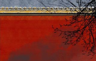 城墙故宫传统国风插画卡通背景图片