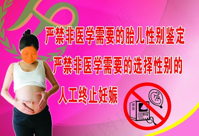 严禁止胎儿*图片cdr矢量模版下载