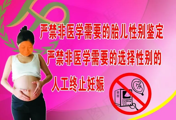 严禁止胎儿*图片cdr矢量模版下载