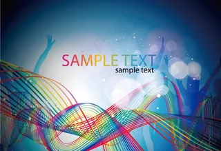 多彩线条背景图片