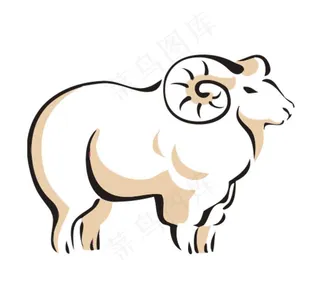 羊矢量插画图片