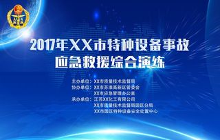 特种设备应急救援演练背景图片