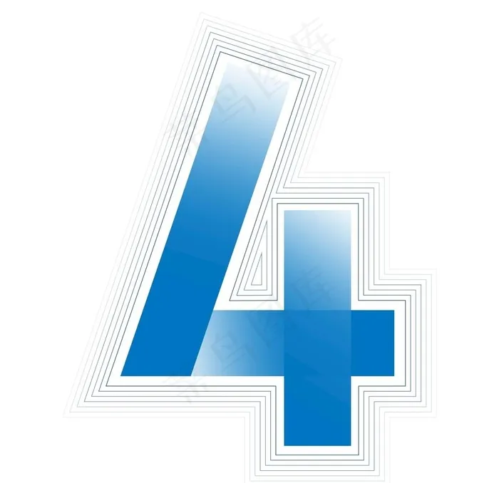 倒计时4图片ai矢量模版下载