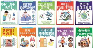 新型冠状肺炎预防海报图片