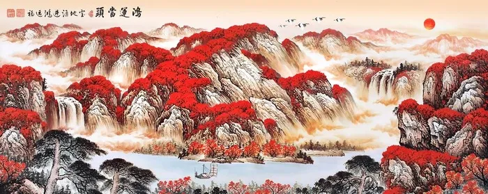 装饰画图片(5102x2192)psd模版下载