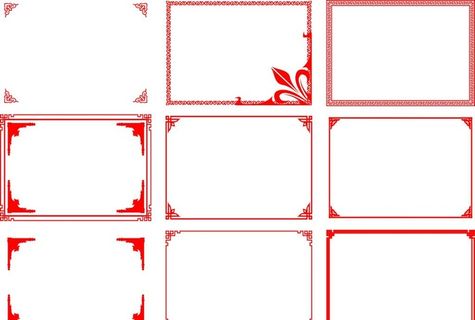 中式边框图片