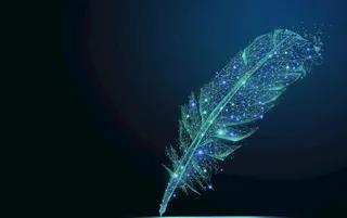 科技羽毛背景图片