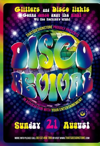 激情迪斯科ktv霓虹派对海报图片