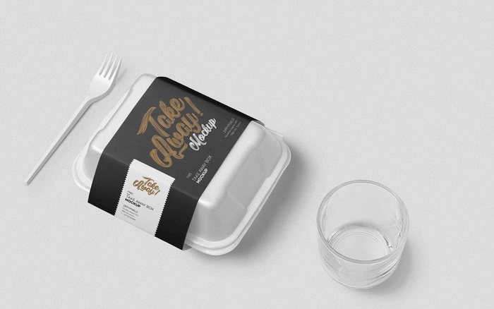 外卖包装样机图片