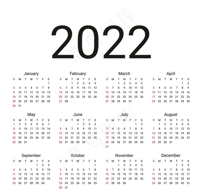 2022台历图片eps,ai矢量模版下载