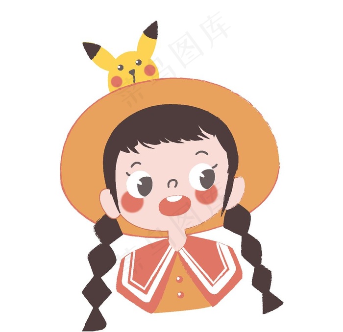 女孩矢量图图片