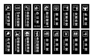 健身房门牌发光灯箱图片