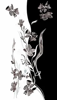 定位 黑白花图片 定位 黑白花图片