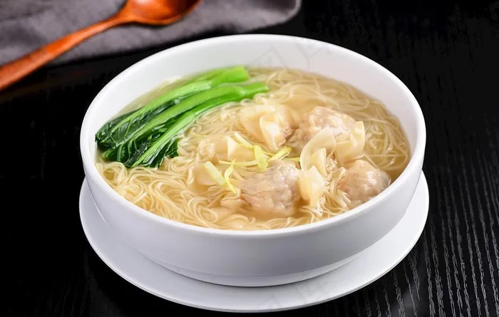 鲜虾云吞汤面图片