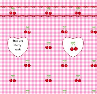 格子樱桃图片