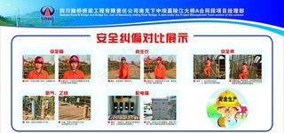 工地安全纠偏对比展示图片