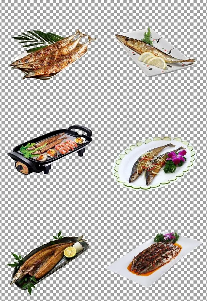 香煎美味秋刀鱼图片(5000x7500)