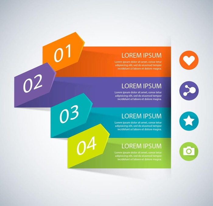 创意数据排列统计图图片