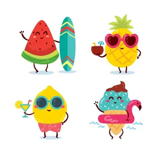 可爱夏天卡通角色IP图片