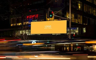 户外广告样机图片