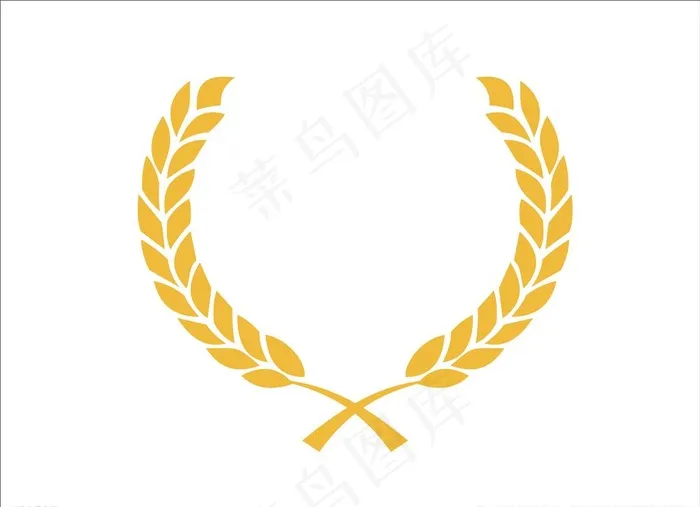黄金麦穗图片cdr矢量模版下载