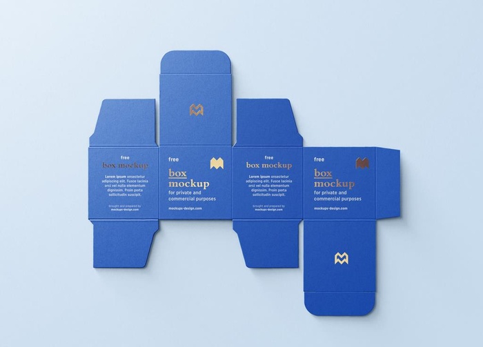 平铺盒样机图片