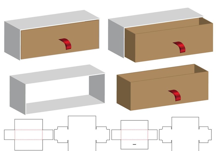 天地盖测抽拉式礼盒包装图片