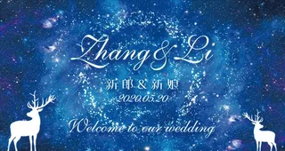 星空婚礼大屏图片