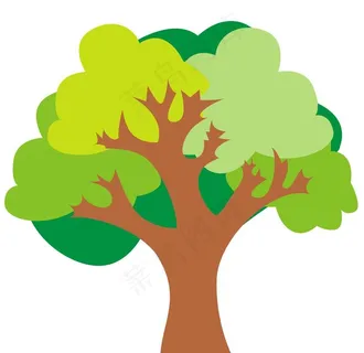 卡通大树图片