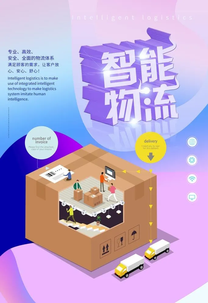 智能物流图片(2362x3543)psd模版下载
