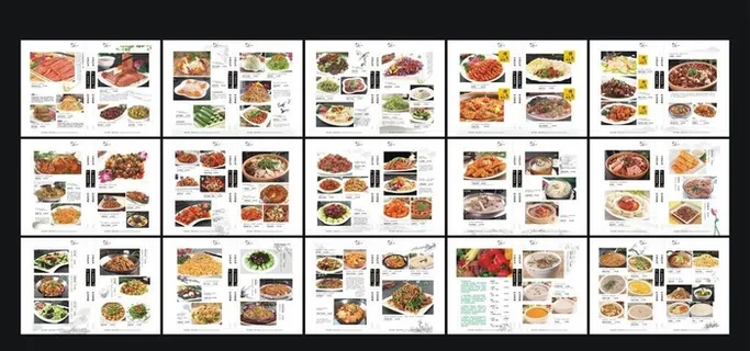 菜谱 高档 美食图片