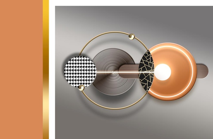 现代几何抽象装饰画图片