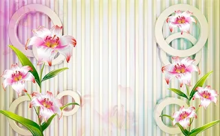 3D背景花卉图片