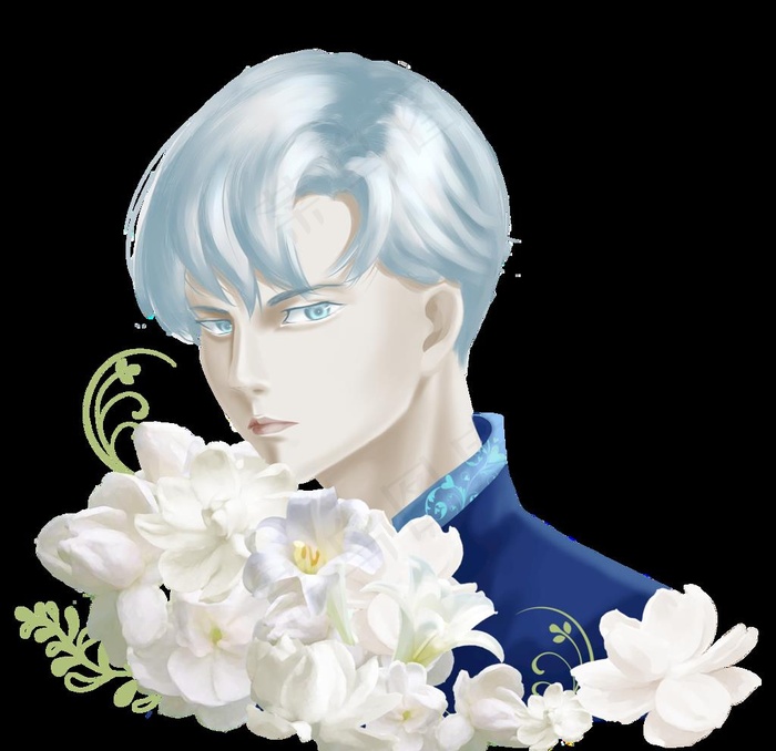 茉莉花花与少年图片