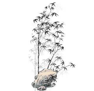 水墨竹子图片