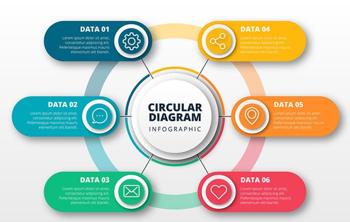 信息图表元素集合矢量图片