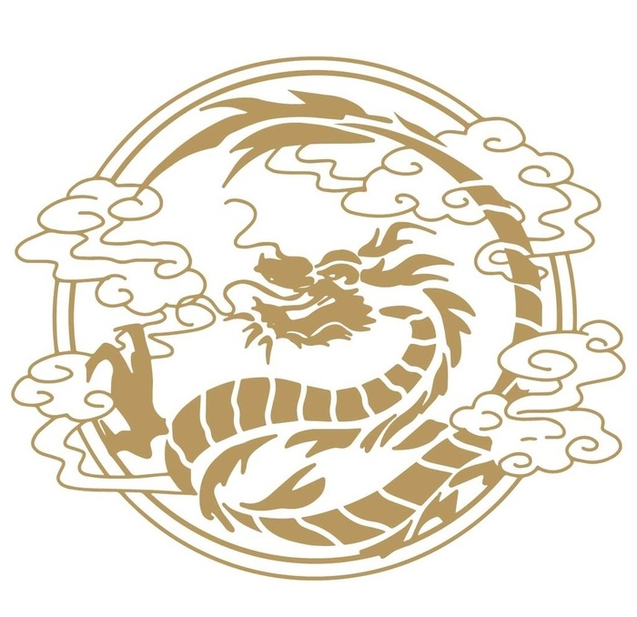 龙抬头花纹边框图片