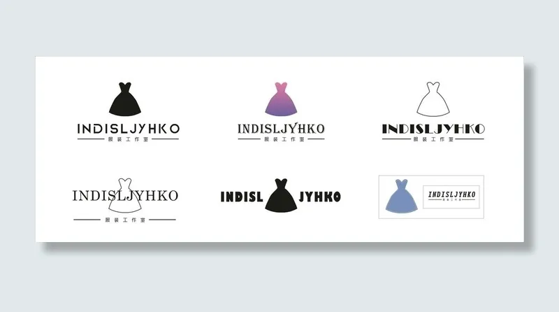 服装店企业简约LOGO设计图片cdr矢量模版下载