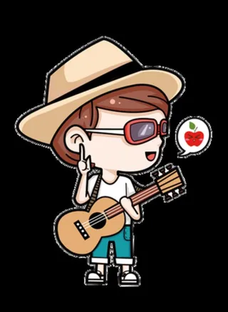 弹吉他的帅小伙图片