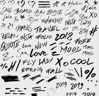 手绘涂鸦风图案图片