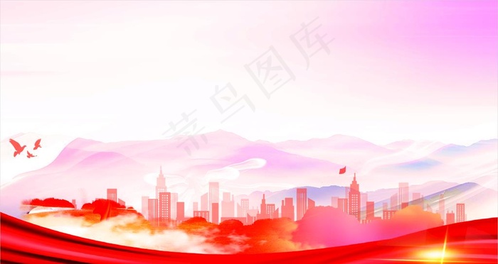 党建背景  展板背景  图片cdr矢量模版下载