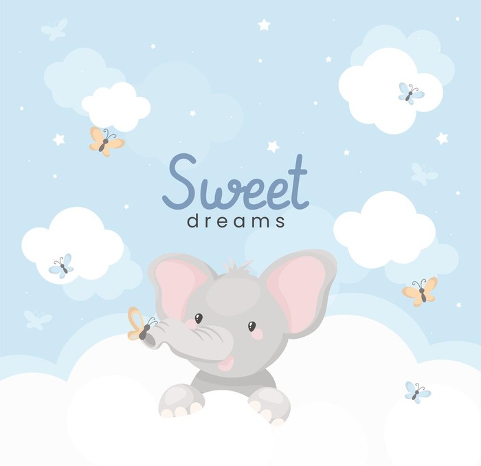 小象矢量卡通插画图片