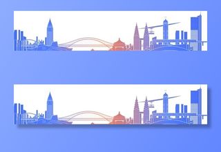 重庆元素建筑城市剪影图片